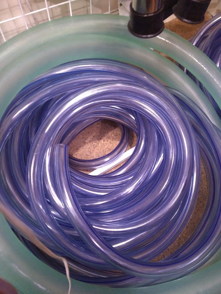 Шланг молочный ПВХ с синей полосой, диа. 16 х26, бухта 30м